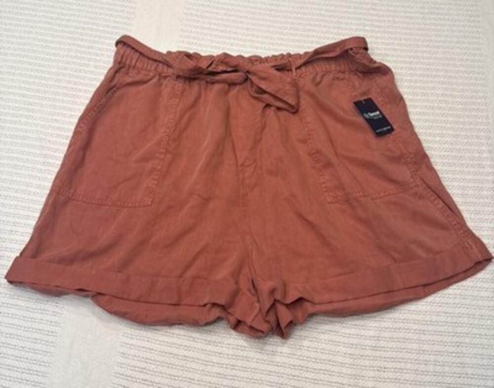 Lucky Brand Women’s Tencel Shorts XL Mauve Brand New